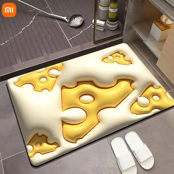 Xiaomi 3D Противоскользящие Коврики для ванной Комнаты, Впитывающие Быстросохнущие Коврики для Ног, Мягкий Коврик из диатомовой земли для Домашней Кухни