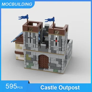 MOC Строительные блоки Castle Outpost - 31120 + 21325 Альтернативная модель Архитектуры DIY Сборка Кирпичей Детские игрушки Подарки 595 шт.