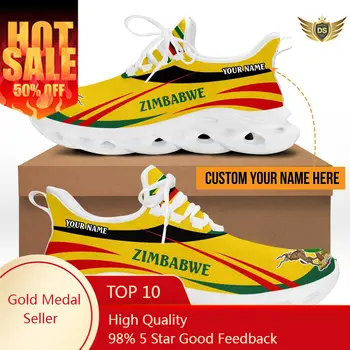 Модные кроссовки с принтом Флага Зимбабве, повседневная теннисная обувь из дышащей сетки Для мужчин, Высококачественная Повседневная обувь с корзиной, Обувь для животных
