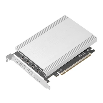 Высокопроизводительный PCIe 4,0x16 на 4 порта.2 SSD-накопителя PCIE4.0 до.2 карты расширения NVME SSD 256 Гбит/с