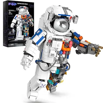 Набор кирпичей Космического Астронавта, Строительный блок, Механическое исследование, Приключения Астронавта, Кирпичные головоломки, игрушки для детей, подарок