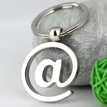 Модный Символ брелка для ключей с адресом электронной почты На @ Creative Портативные аксессуары Кольцо-цепочка для ключей Брелок для ключей