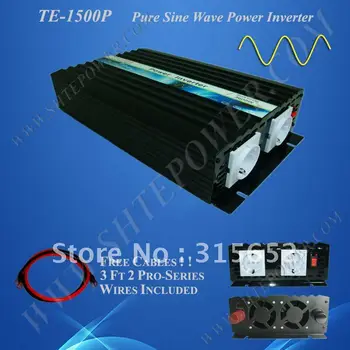 Инвертор мощности с чистой синусоидальной волной мощностью 1500 Вт, от постоянного тока 12 В до переменного 230 В, инвертор мощности