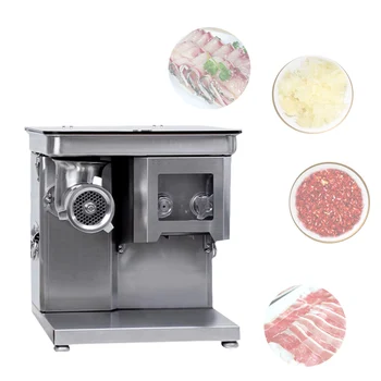 Электрическая настольная мясорубка для нарезки мяса, Двухмоторная мощная машина для переработки мяса