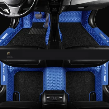 Автомобильные Коврики Премиум-класса из искусственной кожи для Tesla Model S, модель X, модель 3, модель Y, водонепроницаемый полиуретановый ковер, внутренние аксессуары