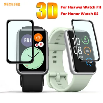 Защитная пленка с 3D изогнутым краем HD для экрана Huawei Watch Fit/Honor Watch ES Smartwatch С полным покрытием, прозрачная пленка против царапин