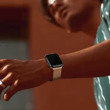 металлический ремешок с магнитной петлей 20 мм 22 мм для Samsung Huawei Amazfit Watch, браслет из нержавеющей стали, сменный миланский браслет