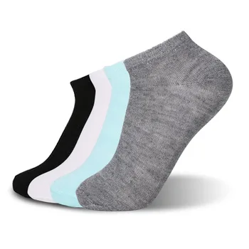 7 пар женских хлопчатобумажных носков, дышащие однотонные Удобные Белые Черные Серые Мягкие Простые модные носки до щиколотки