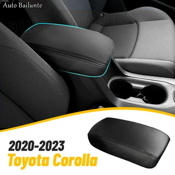 Для Toyota Corolla 2020 2021 2022 2023 (Бензиновый и гибридный) Крышка Центральной Консоли Чехол для подлокотника Кожаная Защита Автомобильных Аксессуаров