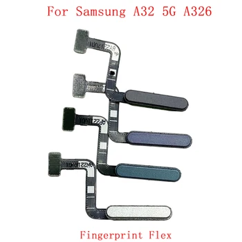 Оригинальный датчик отпечатков пальцев, кнопка, гибкий кабель для Samsung A32 5G A326, запчасти для сенсорного сканера