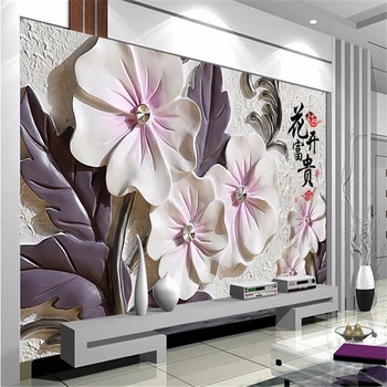 beibehang papel de parede 3D фото для гостиной ТВ настенные обои для стен 3 d рельефный фон настенная бумага настенная живопись
