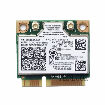 Intel Wifi Card Wireless-N 7260BN 300 Мбит/с WiFi + BT4.0 Mini PCIe для Lenovo M93 B5400 E540 S310 S410 S440 S540 Y510P M5400 04X6011