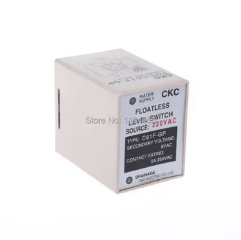 C61F-GP Реле контроля жидкости постоянного тока 12 В Безплавающий датчик уровня 8-контактный SPDT и основание