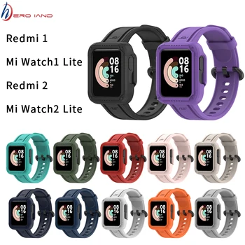 Ремешок для часов Mi Watch Lite 2 Сменный силиконовый ремешок для часов Redmi Watch 2 Lite Ремешок Браслет с защитным чехлом