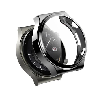 ТПУ чехол для HUAWEI watch GT 2 46 мм ремешок с мягким покрытием, Универсальная защитная пленка для экрана, бампер huawei watch 2 pro/GT2 46 мм