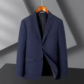 5651-Мужской костюм 2023, осенне-зимний новый продукт, мужской костюм, деловой, повседневный, простой, в сетку, куртка в западном стиле, мужское верхнее пальто