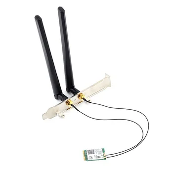 Wi-Fi 6 AX201 M.2 Key E CNVio 2 Wifi Карта Двухдиапазонная 3000 Мбит/с Беспроводная для Bluetooth 5,0 AX201NGW, с комплектом антенны
