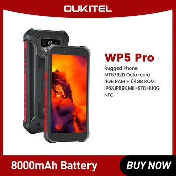 OUKITEL WP5 Pro Прочный Смартфон 4 ГБ 64 ГБ 8000 мАч 5,5 
