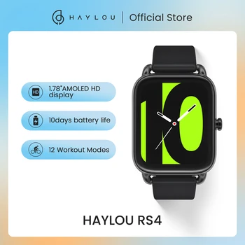 Умные часы Haylou RS4 Глобальная Версия Монитор уровня кислорода в крови 12 Спортивных Моделей Монитор Сердечного Ритма Монитор Сна Пользовательский Циферблат