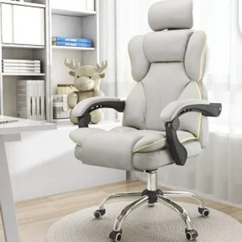 Простой рабочий стол с откидывающимся и поднимающимся игровым компьютерным креслом обеденный перерыв офисное кресло anchor boss live регулируемые кресла