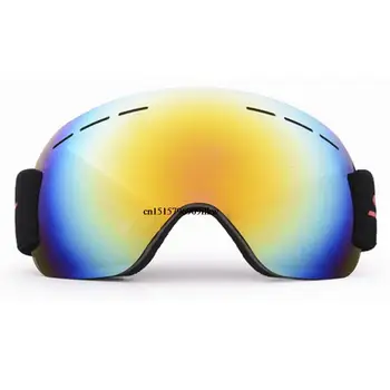 UV400 Однослойные Лыжные Очки С Защитой от запотевания, Большие Лыжные Очки, Защита для Катания на Лыжах, Зимние Очки для Сноуборда для Мужчин И Женщин