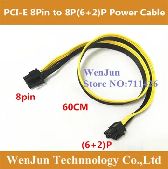 20шт PCI-E PCIe PCI Express 8Pin штекер к 8Pin (6 + 2Pin) Штекерному адаптеру GPU Видеокарта Кабель Питания 18AWG для графической видеокарты
