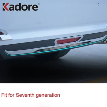 Для Hyundai Sonata LF 2015 2016 Задняя дверь Багажника Автомобиля Нижняя отделка Заднего бампера Полоски Наклейки Аксессуары для крышки ABS Хром