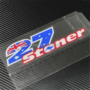 автоспорт N0.27 Наклейки Casey Stoner, светоотражающие наклейки для мотокросса, наклейки для стайлинга автомобилей, мотоциклетный шлем, наклейки для квадроциклов