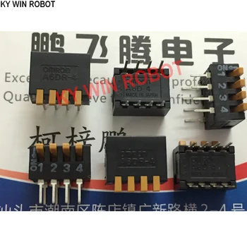1 шт., импортный японский переключатель кода набора A6DR-4100, 4-битный тип ключа, боковой переключатель кодирования 2,54 мм