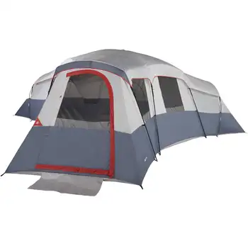Ozark Trail 20-Местный 4-комнатный домик-палатка с 3 отдельными входами для кемпинга
