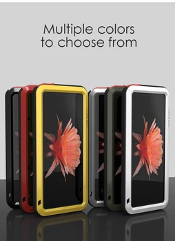 Чехол LOVE MEI для Sony Xperia 10 II, мощная Металлическая Броня, Ударопрочные, Грязезащитные, Водонепроницаемые Чехлы для телефонов Sony Xperia 1 II, Закаленное стекло