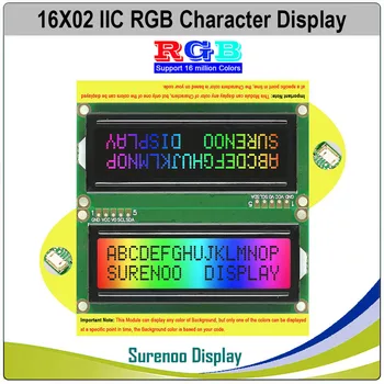 Grove 162 16X2 1602 3,3-5 В Последовательный IIC I2C FSTN Положительный Отрицательный Символ ЖК-модуль Экран Дисплея LCM Панель с Подсветкой RGB