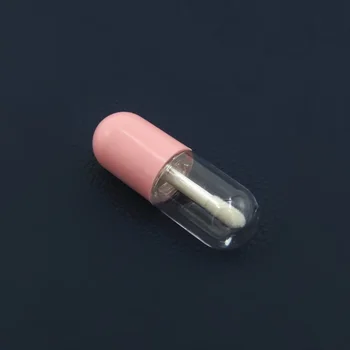 Мини-Пустые тюбики для блеска для губ Розово-Голубые косметические контейнеры в форме капсул 3 мл Для блеска для губ Оптом 50шт 100шт