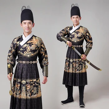Халат китайской Древней династии Мин Jinyiwei, мужская весенняя униформа, официальная ткань, включает ремень