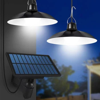 Солнечный подвесной светильник 1 Drag 1/1 Drag 2 Светодиодная лампа на солнечных батареях с дистанционным управлением, Люстра для кемпинга, Подвесной светильник для сада