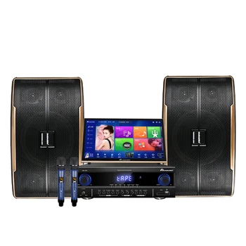 Караоке-система 6T Караоке-машина, система видеозвуков с большим экраном, беспроводной микрофон, динамик, комплект KTV