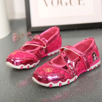 UncleJerry/ обувь принцессы для девочек, обувь с героями мультфильмов для маленьких девочек, Новая модная детская повседневная обувь на плоской подошве