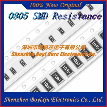 100ШТ 0805 Резистор SMD Точность 1% 0 Ом ~ 10 М Ом 1K 2,2K 10K 100K 0 1 10 100 150 220 330 Ом 1R 10R 100R 150R 220R 330R