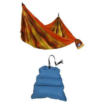 Оборудуйте нейлоновый портативный походный гамак для путешествий подушкой походный гамак кресло-гамак уличная мебель