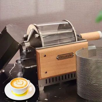 Бытовая Электрическая Машина Для обжарки кофейных зерен, Машина для выпечки кофейных зерен на прямом огне, машина для обжарки кофе