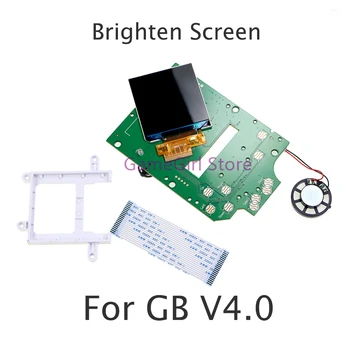 Для Nintendo GameBoy Classic GB V4.0 IPS Экран 2,45 дюймов ЖК-дисплей с подсветкой Ярче Выделяет Экран дисплея Ремонт Замена