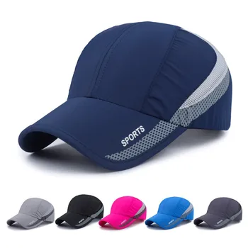 Мужская Женская Спортивная бейсбольная кепка с сеткой для спорта на открытом воздухе, быстросохнущая кепка для бега, Солнцезащитная кепка-скраб, Шляпы для женщин, спортивные инструменты