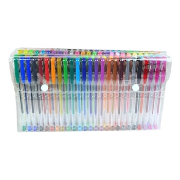 Набор гелевых ручек в упаковке из 100 штук, набор цветных гелевых ручек, идеально подходящих для раскрашивания книг для взрослых, наборы маркеров для рисования