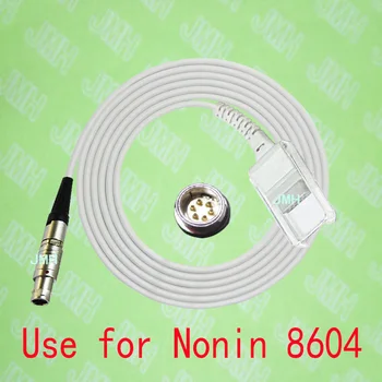 Совместим с пульсоксиметром Nonin 8604, использующим кабель для подключения датчика Spo2, штекер Lemo 6PIN к штекеру DB9.
