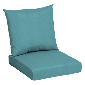 Основная Прямоугольная Наружная подушка для сиденья размером 45 x 22,75 дюйма, состоящая из 2 частей, доступна в бирюзовом, сером, бирюзовом, красном и других цветах