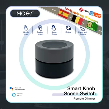 Новый Tuya ZigBee Smart Knob Switch Беспроводная Кнопка Переключения Сцены Контроллер Сценария Автоматизации на Батарейках Smart Life App