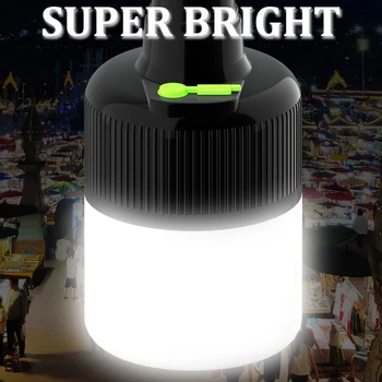 Подвесные мобильные светодиодные лампы Водонепроницаемые со встроенным аккумулятором суперяркая лампа аварийного освещения на открытом воздухе для ночного рынка кемпинга