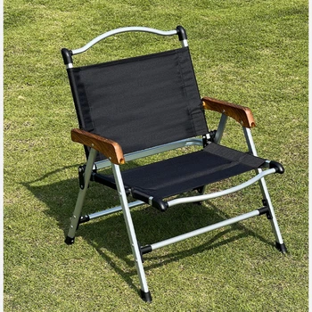 одиночный Портативный пляжный стул на открытом воздухе с откидной спинкой, походный пляжный стул Из алюминиевого сплава Silla Plegable Садовая мебель QF50BC