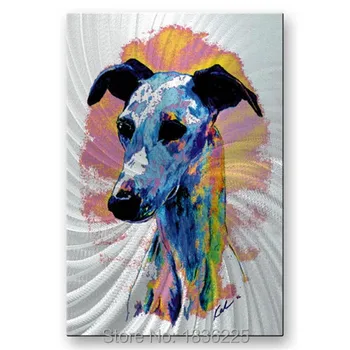 Бесплатная доставка картины маслом для собак ручной работы на холсте современное 100% лучшее искусство красочная картина маслом для собак напрямую от artis