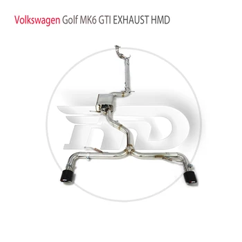 Производительность Выхлопной системы HMD из нержавеющей Стали Catback И Водосточная труба с высоким Расходом Для Volkswagen Golf MK6 GTI 2.0 TFSI 2008-2013